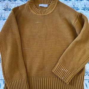 Everlane - Link -stitch crew neck sweater (in brass color)